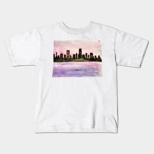 Hazy City Painting Kids T-Shirt